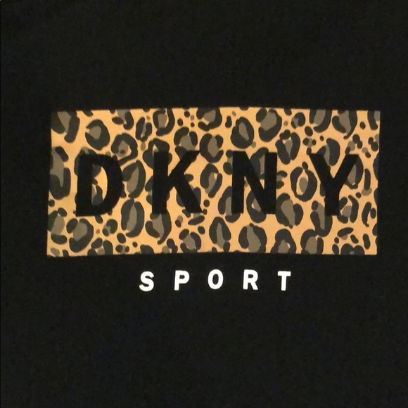 DKNY Sport Leopard Screen Print Tee - Picture 2 of 4